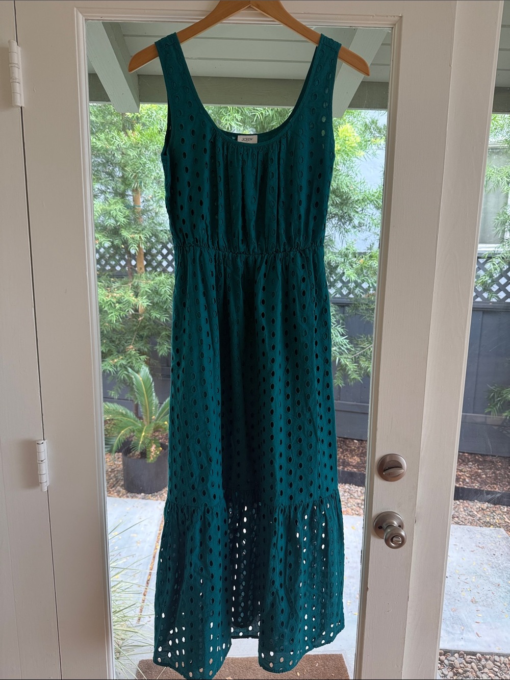 J.Crew Eyelet MIDI Dress - Jade